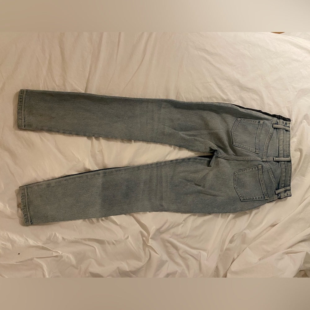 Excellent condition Alexander Wang high waisted leather and denim pants. - Picture 2 of 5